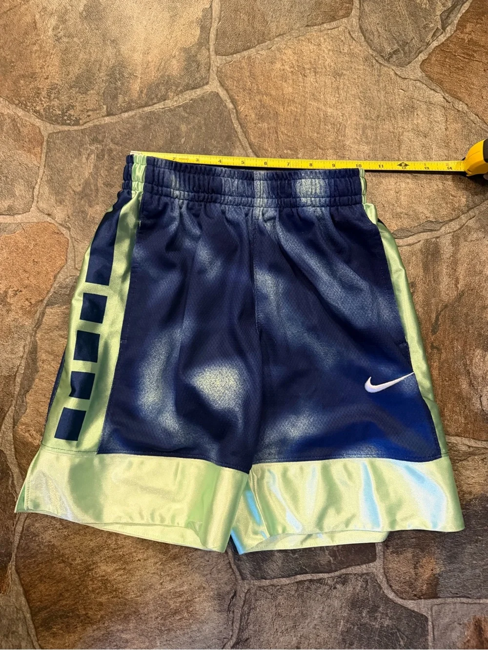 Nike Elite 23 Boys Blue/Green Athletic Shorts!!(YSM)
